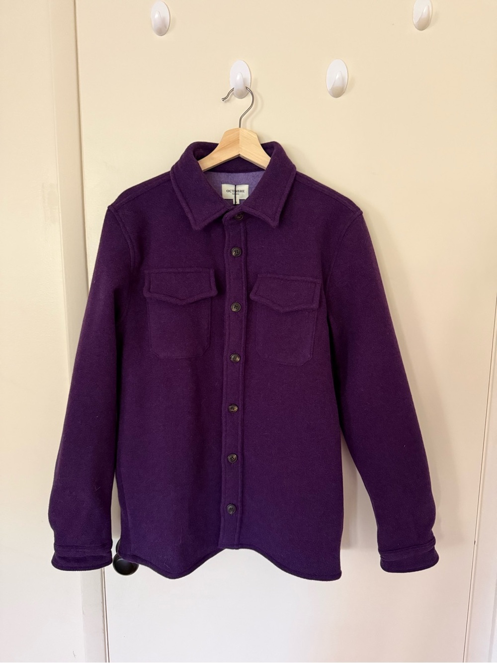 OCTOBRE Éditions Violet Wool Overshirt NWT Men’s S
